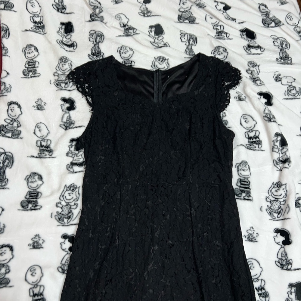 Black lace dress